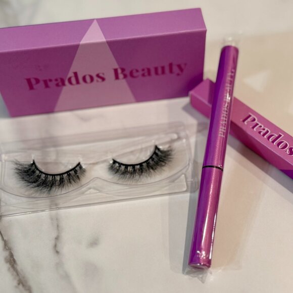 Prados Beauty Bundle — Eyeliner Glue + Shawty Mink Lashes - Picture 1 of 3